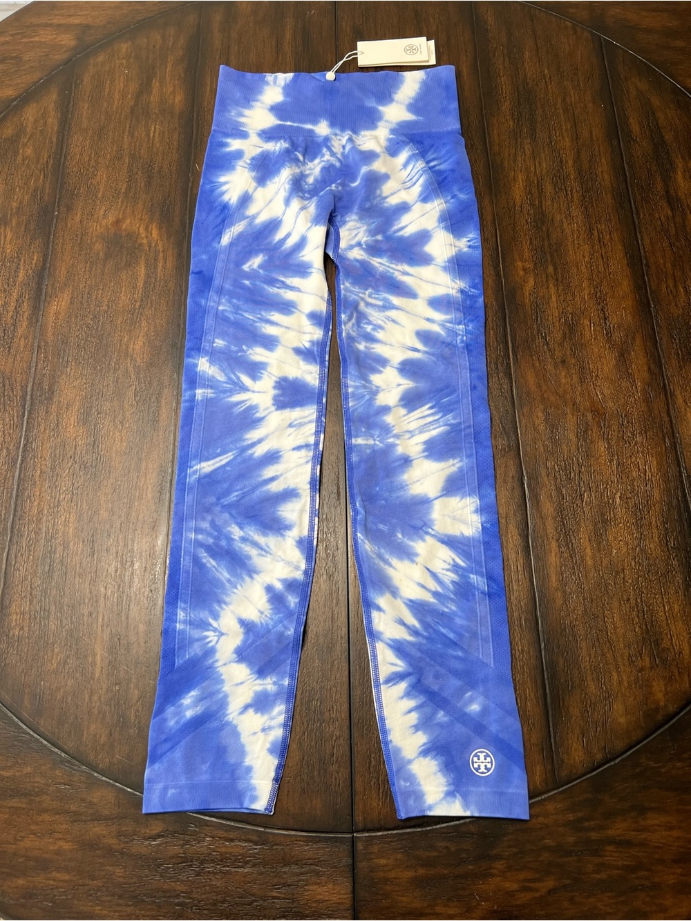 Tory Sport NWT Women's High Rise Tie-Dye Seamless 7/8 Ankle Leggings Size Small
